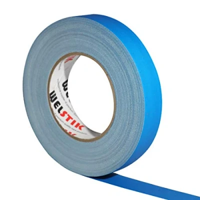 Imagen de WELSTIK Gaffa Cinta Adhesiva (1inches*33yard),No Reflectante y Fácil de Desgarrar Gaffer,Color Azul