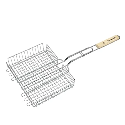 Imagen de Barbecook Altuna Cesta de Parrilla Ajustable, Gris, 63x32x5 cm, 2230193055