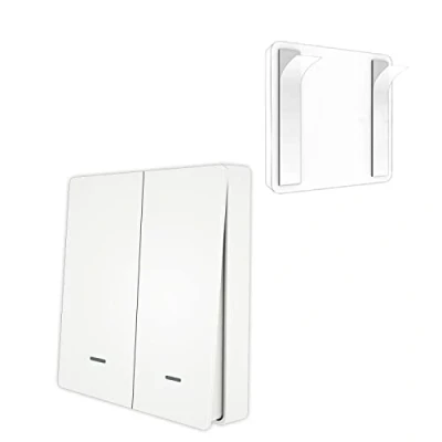 Imagen de Interruptor inalámbrico MOES Tuya ZigBee, Transmisor a Través de TUYA/Smart Life, Escenario Automatización del hogar inteligente, 2 Gang