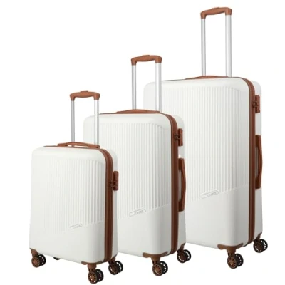 Imagen de Travelite BALI 4 Rollen 3TEILIG Juego de maletas, Talla: One Size, Weiss cognac