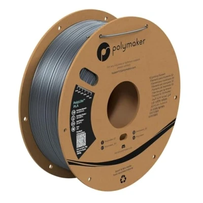 Imagen de Polymaker PolyLite PLA 1.75mm 1kg Silk Chrome
