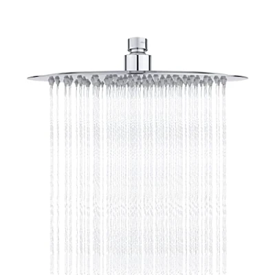 Imagen de Ibergrif M20298 Rociador para Ducha Redondo, Alcachofa de Acero Inoxidable, Plata, 25 cm