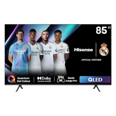 Imagen de TV QLED 85&quot; Hisense 85E7NQ Pro, UHD 4K, Game Bar, 144Hz, Dolby Vision IQ, Atmos, Subwoofer, IA, Negro