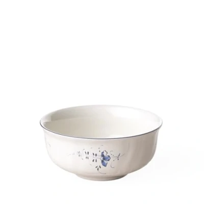 Imagen de Villeroy &amp; Boch Vieux Luxembourg Tazón para postres, Porcelana Premium, Blanco/Azul