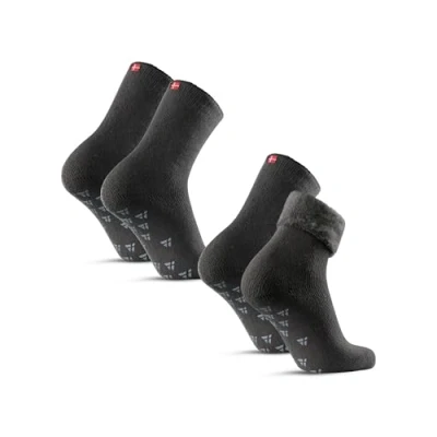 Imagen de DANISH ENDURANCE 2 pack Calcetines Térmicos Antideslizantes, para Mujer y Hombre, Gris, 0