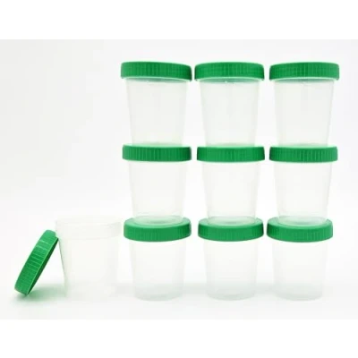 Imagen de orina Taza 500 (125 ml con Graduado, tapa a rosca, se puede escribir verde