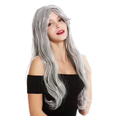 Imagen de WIG ME UP 90924 ZA68E Peluca Mujer Carnaval Halloween Pelo Largo Liso Gris Claro