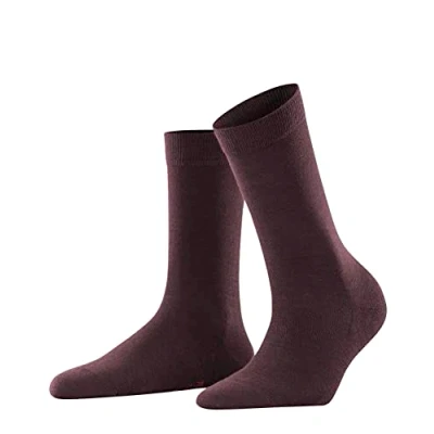 Imagen de FALKE Softmerino W SO lana algodón unicolor 1 par, Calcetines Mujer, Rojo (Barolo 8596), 39 40