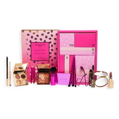 Imagen de Kedoucha REVOLUTION PRO X Amanda Holden 12 Day Advent Calendar Calendario de Adviento Belleza Maquillaje Mujer, Negro