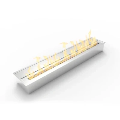 Imagen de Quemador para chimenea de bioetanol biochimenea acero inoxidable 7 l 91,5 x 18,7 9,5 cm