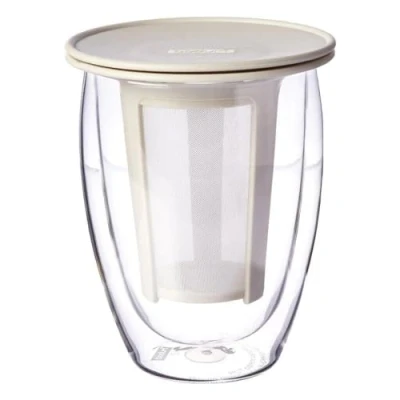 Imagen de Bodum Tetera Individual, Blanco Crema, 1 Unidades(Paquete de 1)