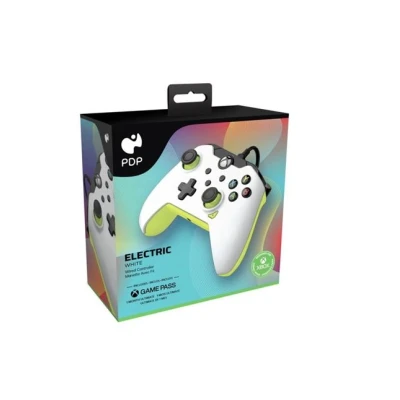 Imagen de PDP Wired mando Electric White, Gamepad for Video Game, Gaming, Xbox One, Officially Licensed Series XS