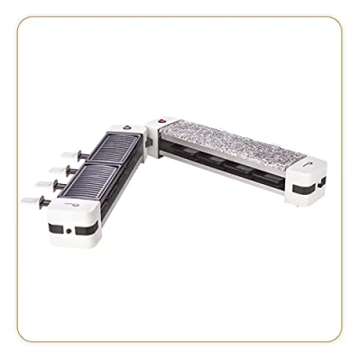 Imagen de LITTLE BALANCE 8502 Wing &amp; Cheese Duo 1200 Rasqueta de piedra modular rotativa 360, 8 personas, W, color blanco