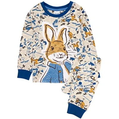 Imagen de Peter Conejo Pijamas bebé niños Disfraz Mullido Camiseta y Fondos PJS 2 3 años