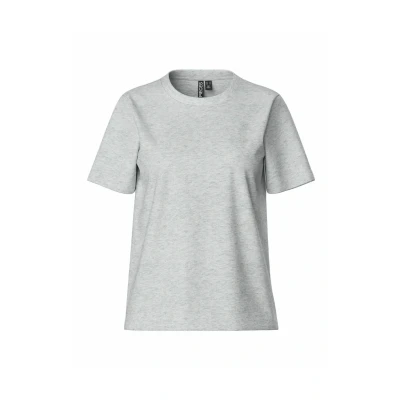 Imagen de Pieces Pcria SS Solid TEE NOOS BC Camiseta básica, Mujer, Talla: XXL, Light grey melange