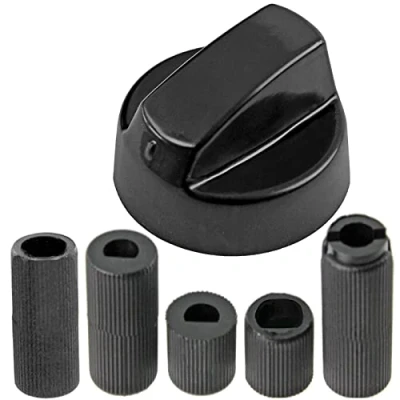 Imagen de Spares2go Perilla de interruptor control universal negra para todas las marcas y modelos hornos (Paquete 1)
