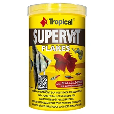 Imagen de SUPERVIT 1000ml / 200g Alimento para Peces en Forma de Escamas