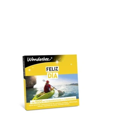 Imagen de Wonderbox Caja Regalo Feliz día 1 Actividad a Elegir: degustación o de Bienestar Aventura Ideas Mujer Hombre Original