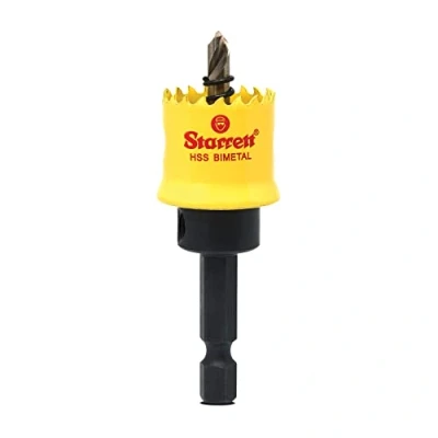 Imagen de Starrett CSC020 Corona perforadora Bi Metal CORDLESS, Amarilla, 20 mm