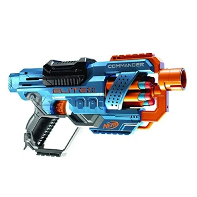 Imagen de Nerf Elite 2.0 Commander RC 6 Lanzador de Dardos Espuma Juguete con 12 Dardos, Tambor para Regalo Juego Acción Niños y Niñas 8 Años o Más, Actividades al Aire Libre