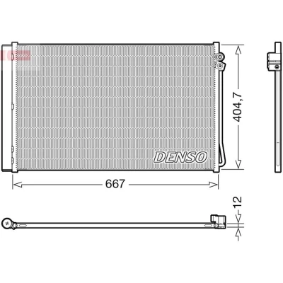 Imagen de DENSO DCN17062 Condensador con secador R 134 a MERCEDES BENZ: Vito Furgón