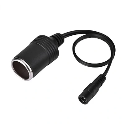 Imagen de Cable de extensión 12V DC 5.5x2.1mm Encendedor Cigarrillos convertidor Cigarrillo del Coche con Conector Hembra Suministro energía para Bomba Aire Auto