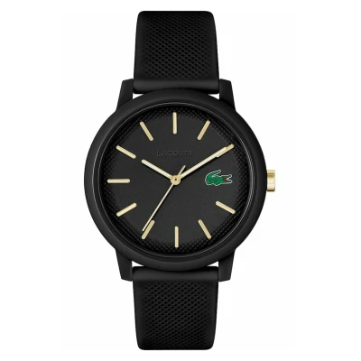Imagen de Lacoste Reloj Analógico de Cuarzo para Hombre o Mujer, con una elegante correa silicona textura petit piqué