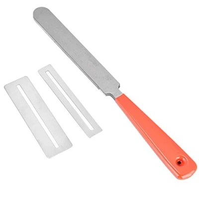 Imagen de Guitarra Herramientas Conjunto, Acero Inoxidable Herramienta de Rectificado Fret File Pastillas Protección Diapasón