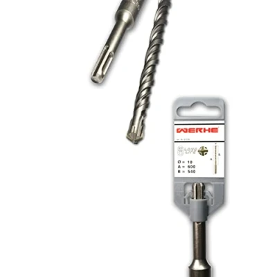 Imagen de WERKON Broca profesional SDS Plus, 10 x 600 mm, corte en cruz