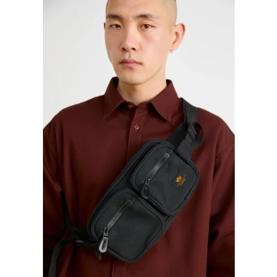 Imagen de Alpha Industries Label Waist BAG Unisex Riñonera, Talla: One Size, Black