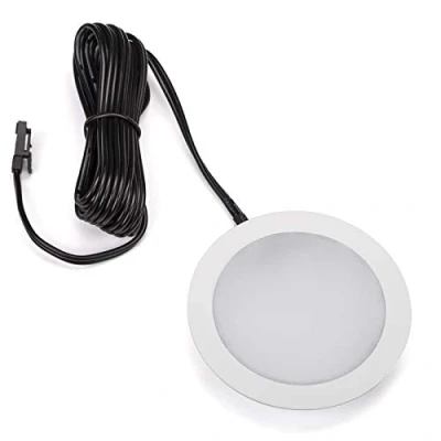 Imagen de 1 x SO TECH® Foco empotrable LED GIULIA 12V 3W Blanco cálido 2700K / 65 12 mm/Blanco para muebles