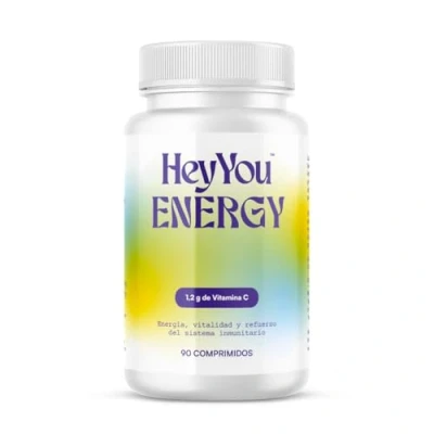 Imagen de Hey You Energy 1200 mg Vitamina C pura con bioflavonoides Energía, vitalidad y refuerzo del sistema inmunitario 90 comprimidos