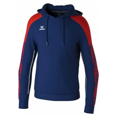Imagen de Erima Sudadera con Capucha EVO Star (1072404) Unisex niños, New Navy/Rojo, 152