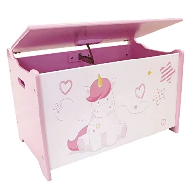 Imagen de Fun House 713050 LICORNE Caja de juguetes para niños, a partir 3 años, color blanco y rosa