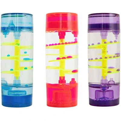 Imagen de Liquid Sensory Spiral Dot Timer para Autismo, Necesidades Sensoriales, TDAH, Alivio del Estrés, Ansiedad. Fidget sensorial Especiales de Autismo. Elección Color (1 Pieza Morado)