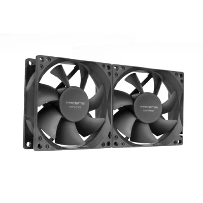 Imagen de Tacens Anima AF8X2, Kit 2x Ventiladores 80mm, Funcionamiento Ultrasilencioso, Rodamientos FLUXUS, Flujo de Aire Optimizado, Estructura Reforzada Antivibraciones, Rendimiento Térmico Eficiente, Negro
