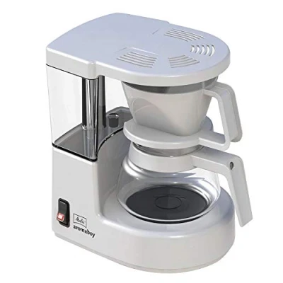 Imagen de Melitta Cafetera de filtro con jarra vidrio, Para 2 tazas café, Aromaboy, Blanco, 1015 01