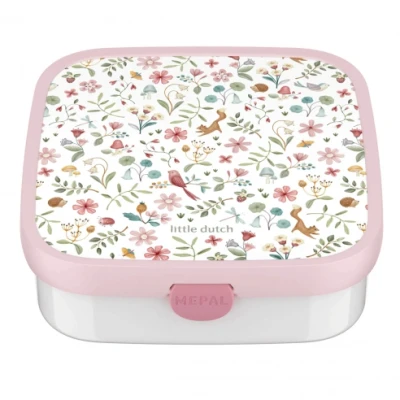 Imagen de Mepal Fiambrera Bento Grande Campus Little Dutch Box para Niños Incluye 2 Cajas extraíbles y Tenedor Las son aptas Microondas 2x 200 + 1250 ml Fairy Wonders