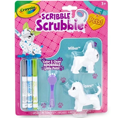 Imagen de CRAYOLA WASHIMALS Mini Set Perritos para Utilizar con el Bañera y 4 Mascotas, Colorear darles un Buen baño a Las Mascotas Ideal Juego Regalo, Desde 3 años