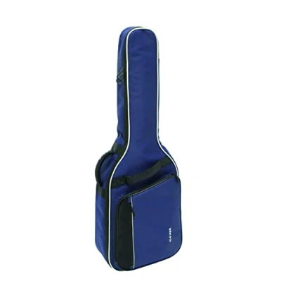 Imagen de GEWA Guitar Gig Bag Economy 12mm para guitarra clásica 3/4 7/8, azul (resistente al desgarro y agua, acolchado 12mm, lujosas correas de mochila, gran compartimento accesorios) 212111