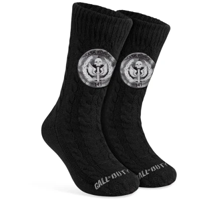 Imagen de Call of Duty Calcetines Antideslizantes Hombre Casa Pantuflas Forro Polar, Suela Antideslizante Talla Unica, Regalos Navidad