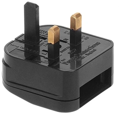 Imagen de Maclean MCE71 Adaptador para Enchufe Europeo a UK Inglés Reino Unido 5 Amps