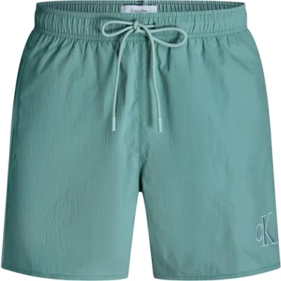 Imagen de Calvin Klein Swimwear Medium Drawstring Fashion Bañador, Hombre, Talla: Large, Saltwater aqua