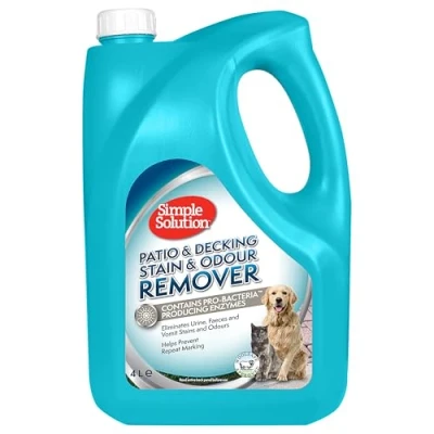 Imagen de 90453 2p Simple Solution patio y removedor de manchas olores para mascotas, 4 L