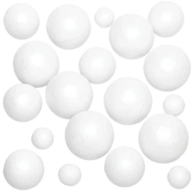 Imagen de Baker Ross Pack Ahorro de Bolas Poliestireno Perfectas para Crear Modelos Decoraciones y Adornos Manualidades Artesanía (Pack 36)