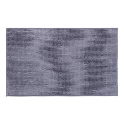 Imagen de Gözze Alfombrilla de baño antideslizante, muy suave, microfibra, 70 x 120 cm Gris