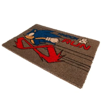 Imagen de Pyramid International Sonic The Hedgehog Felpudo de Fibra Coco, 60 cm x 40 cm, diseño Knock and Run, para Puerta Exterior e Interior, Regalos Jugadores, Producto