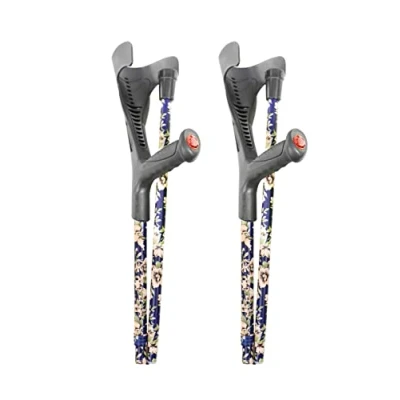 Imagen de PEPE Muletas Plegables Adulto (x2 uds), Regulables Aluminio Plegable, Mujer de Colores, para Viaje, Colores