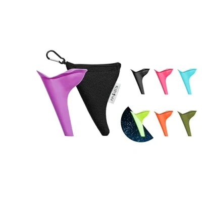 Imagen de PiPiLOTTA® Orinal portátil para Mujer Ayuda orinar de pie Damas en Música Festivales Camping Viajes al Aire Libre Portatil Silicona Baño Cono WC Mochilas Urinario Femenino (Violeta)