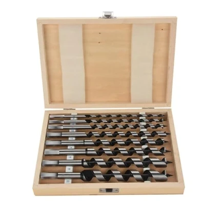 Imagen de juego de brocas, acero al carbono, mecanizado precisión, vástago hexagonal, brocas para madera, 620 mm, 8 piezas